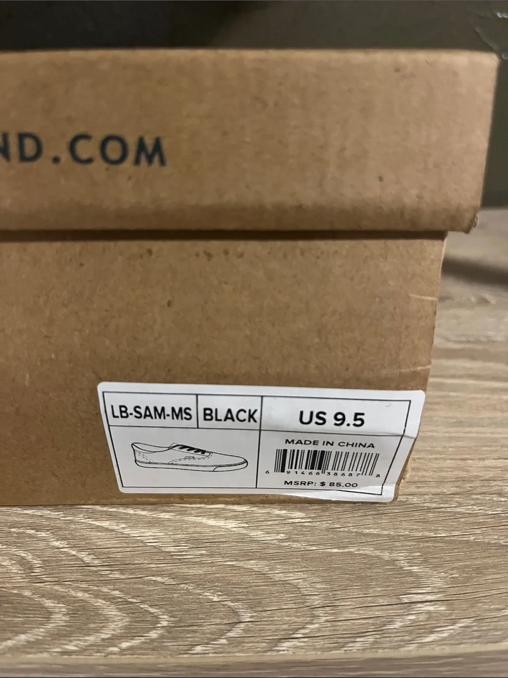 Men’s Size 9.5 Lucky Brand Sam Sneakers - Black/Gray Colorway